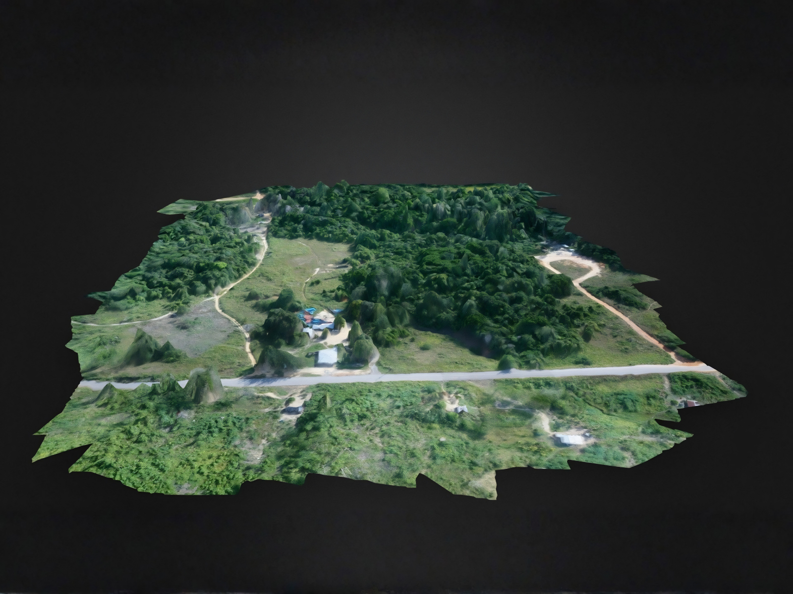 3D photogrammetry map reconstruction of farmland terrain
